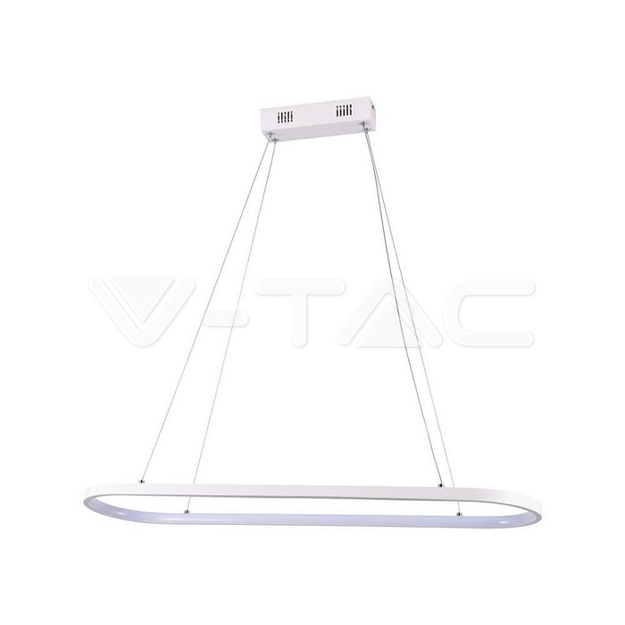 24W LED Висяща Лампа (80*20*100CM)  Бяло Тяло