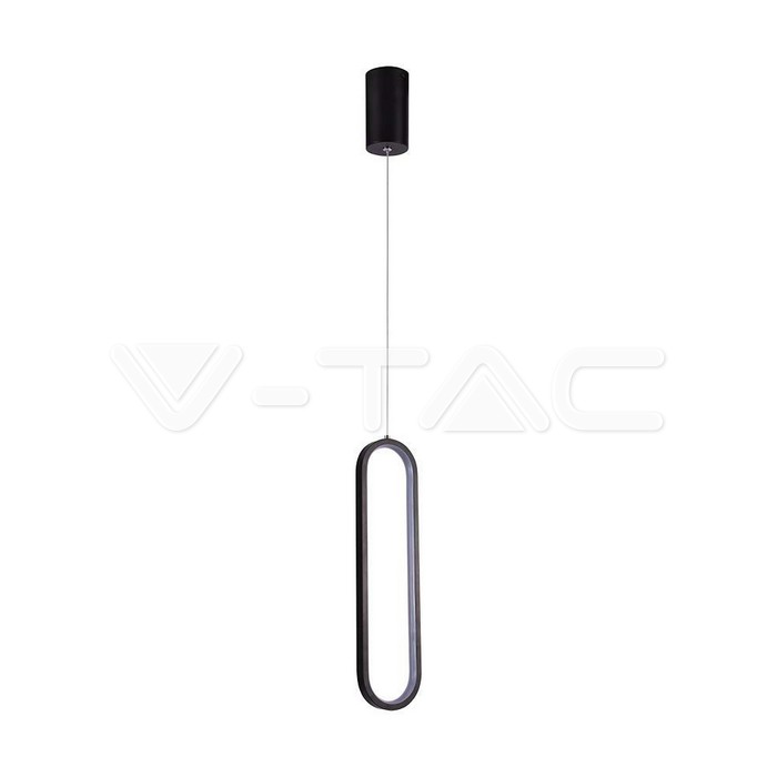 13W LED Висяща Лампа 40CM  Черно Тяло