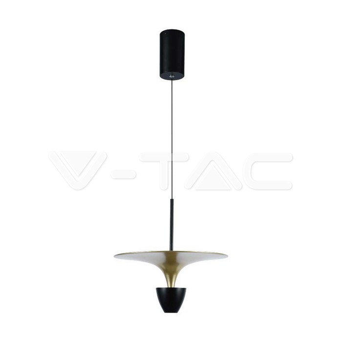 9W LED Висяща Лампа (30*320*100CM) Черно+Златно Тяло