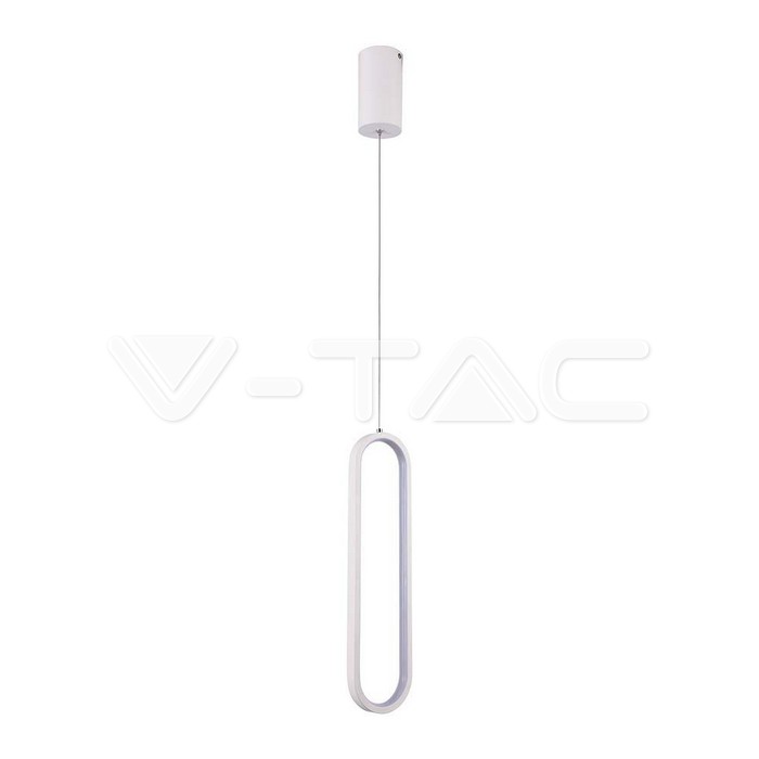 13W LED Висяща Лампа 40CM 3000K Бяло Тяло