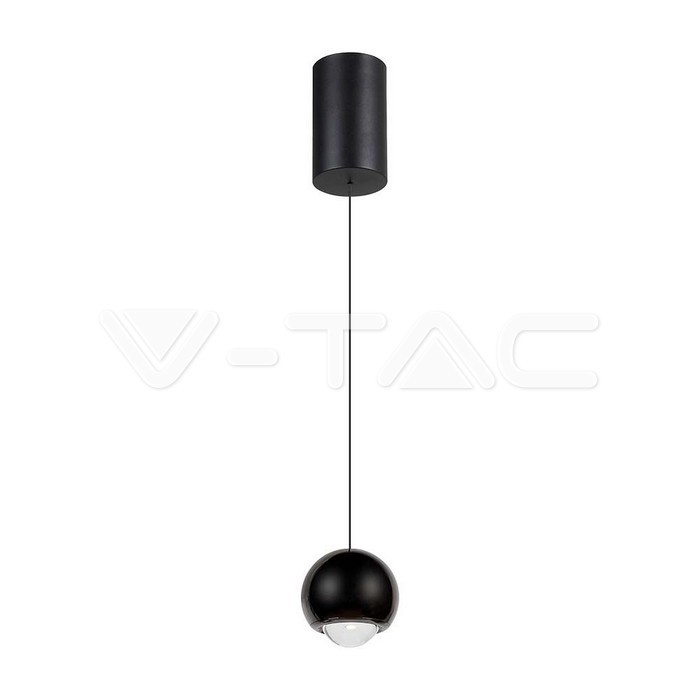 5W LED Висяща Лампа Черно Тяло 3000K
