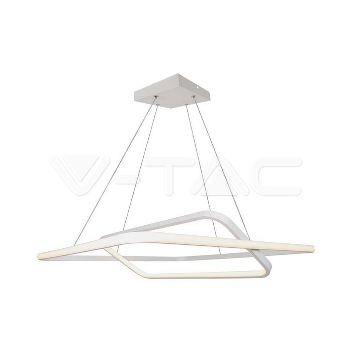 LED Осветител 50W Висящ 600x600x1200мм Димиращ Бял 4000К