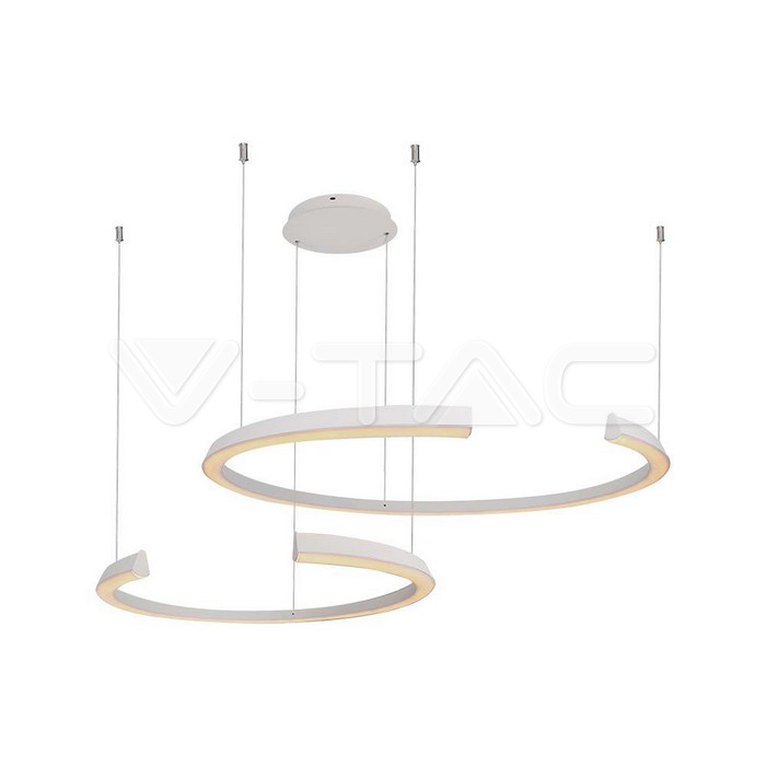 LED Осветител 48W Висящ 1100x800x1200мм Димиращ Бял