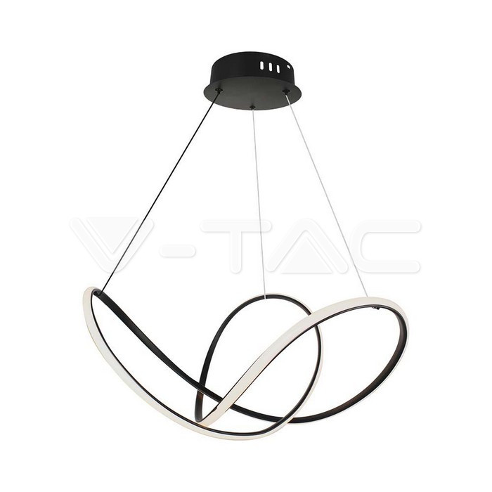 LED Осветител 49W Висящ 70*20CM Черно Тяло 3000K