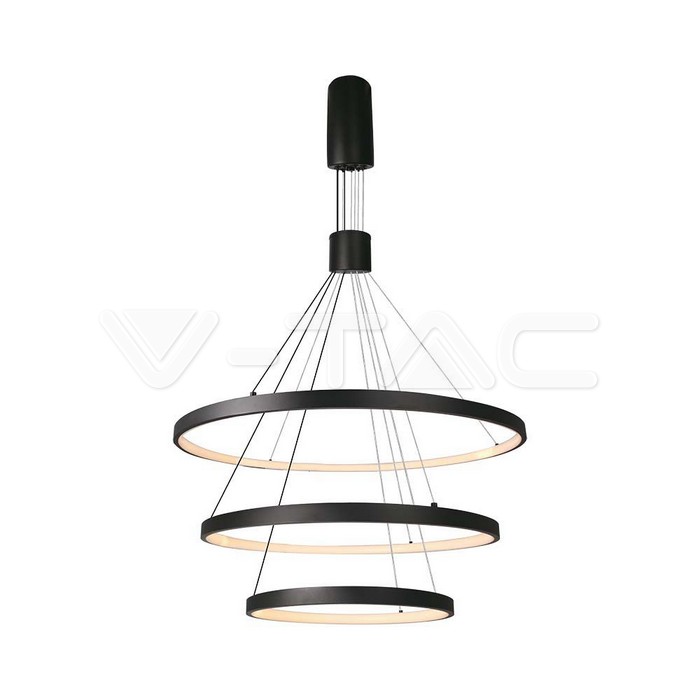 LED Осветител 46W Висящ 40*60*80*150CM Черно Тяло 3000K