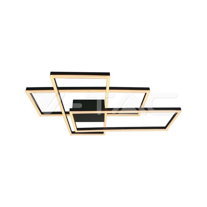 LED Осветител 47W За Таван (L90xW67x9см) 3000K Черно Тяло