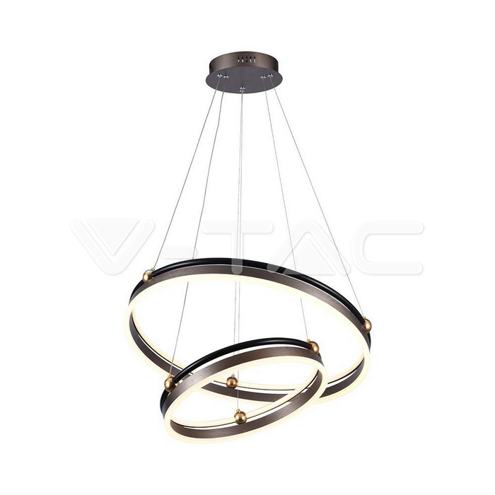 LED Осветител 50W Висящ Двеон Ринг 3000К Кафе