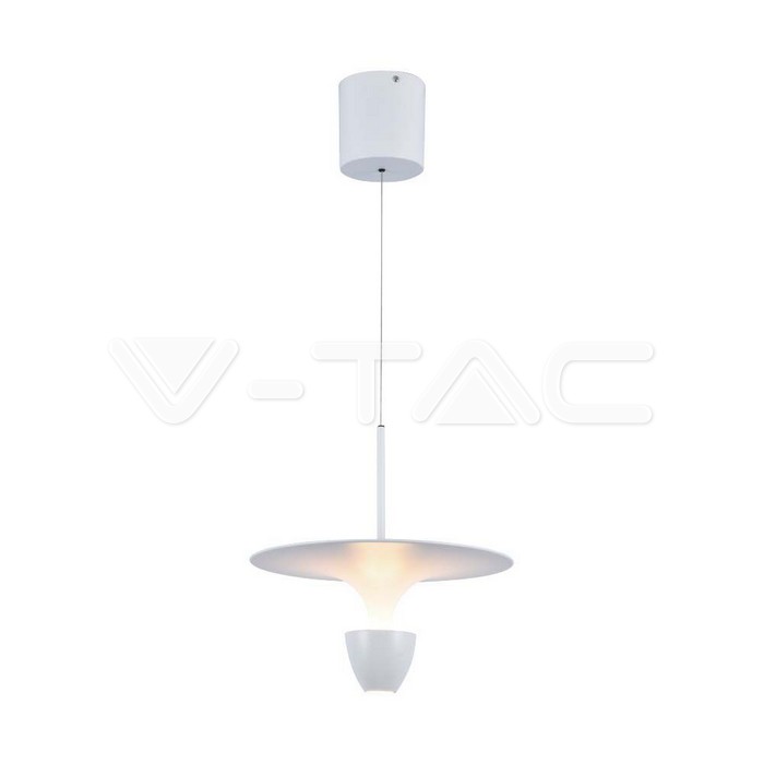 9W LED Висяща Лампа (30*300*1370MM) Бяло Тяло 3000K Регулируема