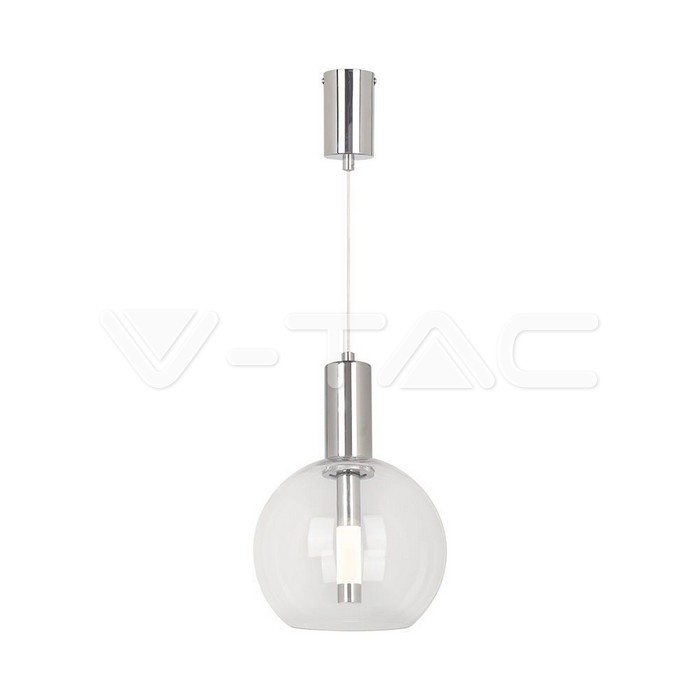 5W LED Висящ Пендел Прозрачно Стъкло 3000K