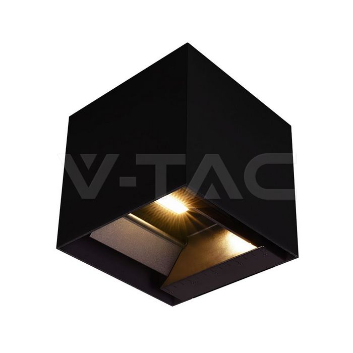 9W LED Соларна Стенна Лампа с Батерия 3.7V 3 в 1 Черно Тяло IP65