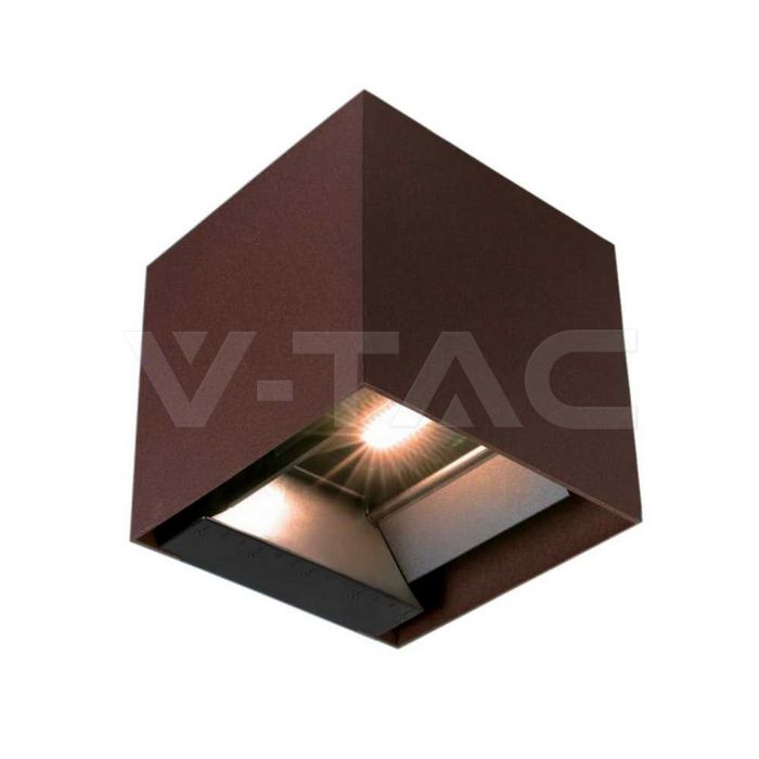 9W LED Соларна Лампа за Стена 3.7V 3 в 1 Кафяво Тяло IP65