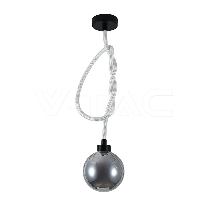 20W LED Висяща Лампа D180 x H1800мм Опушено Бяло 3000K
