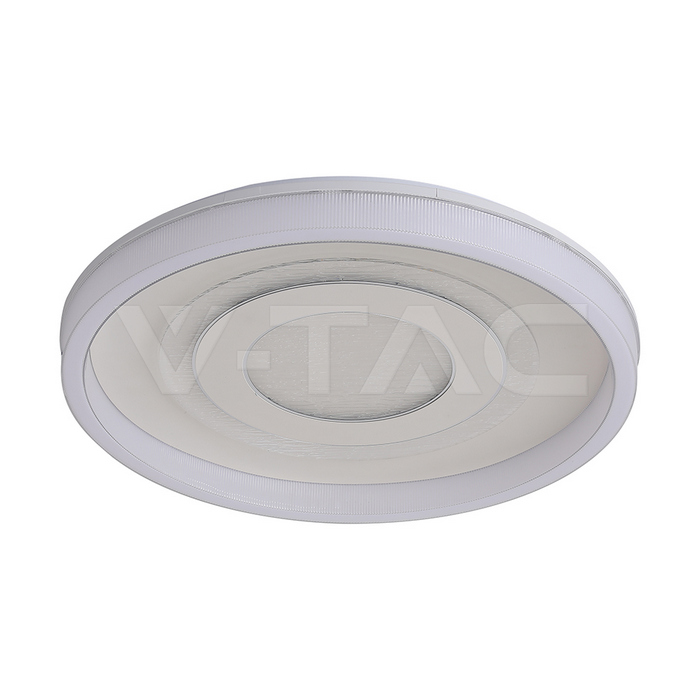 2x40W LED Декоративна Лампа за Таван с RF Дистанционно 3in1 Димируем Бял