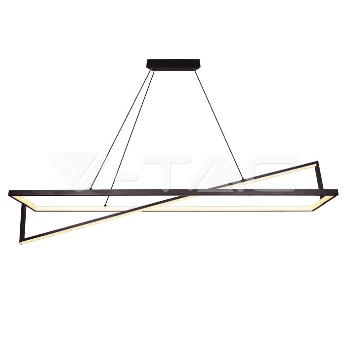 LED Осветител 45W Висящ Димиращ Черен 3000К