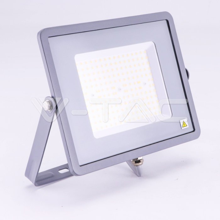 100W LED Прожектор SAMSUNG Чип SMD Slim Сиво Тяло
