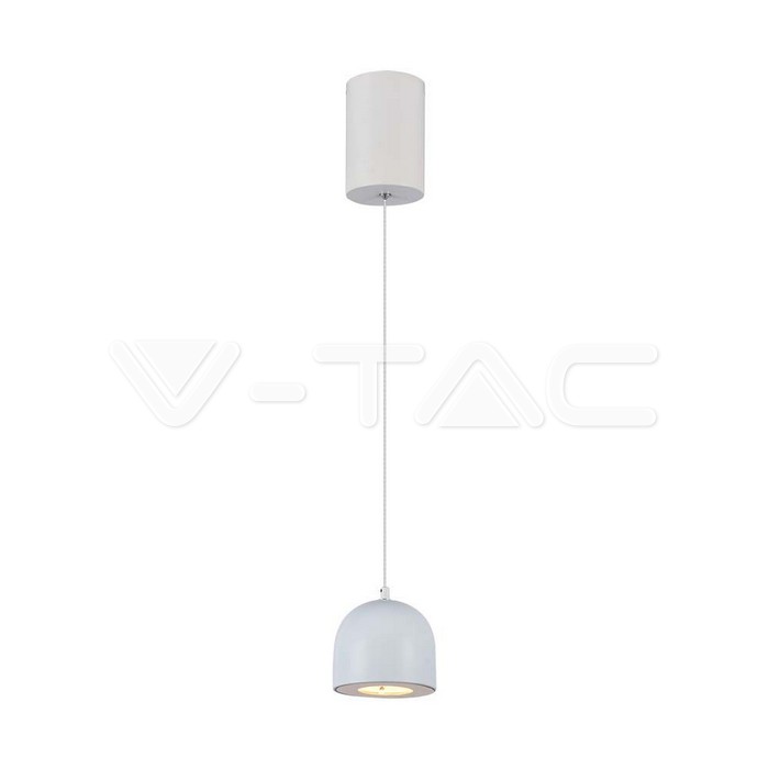 8.5W LED Висяща Лампа Φ100 Регулируемо Въже Touch On/Off Сиво Тяло 3000K