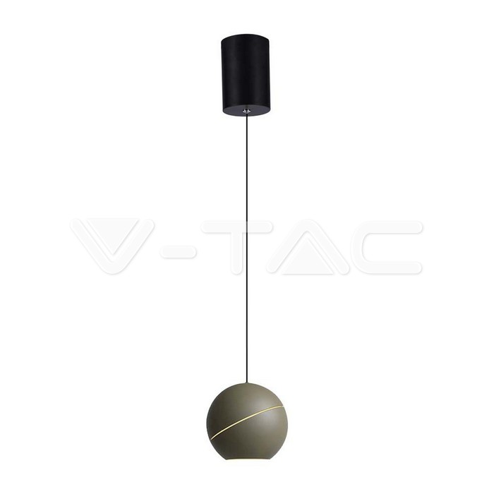 8.5W LED Висяща Лампа Φ180 Златно Тяло 3000K