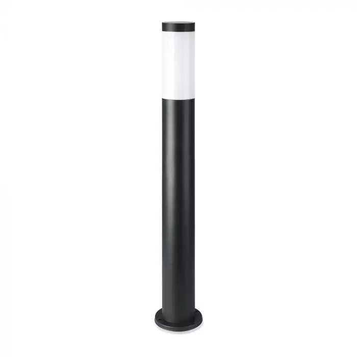 Наземна Градинска Лампа E27 Bollard Черно Тяло Неръждаема Стомана (80 см) IP44