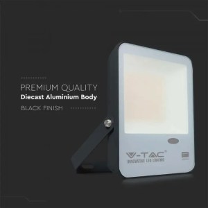 LED Прожектор Със Светлинен Сензор SAMSUNG ЧИП  Черно Тяло  100LM/W