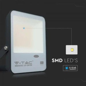 LED Прожектор Със Светлинен Сензор SAMSUNG ЧИП  Черно Тяло  100LM/W