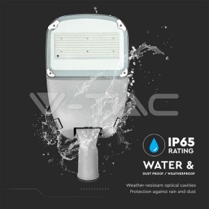 LED Соларна Улична Лампа SAMSUNG ЧИП - 300W Бяло Тяло 6400К
