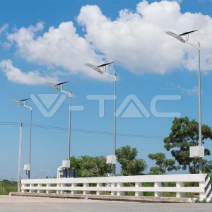 LED Соларна Улична Лампа SAMSUNG ЧИП - 300W Бяло Тяло 6400К