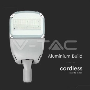 LED Соларна Улична Лампа SAMSUNG ЧИП - 300W Бяло Тяло 6400К
