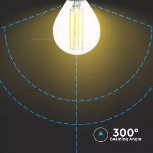 LED Крушка - 6W Filament E14 P45