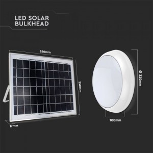 15W LED Соларен Плафон IP65 Дистанционно Сензор 3в1 