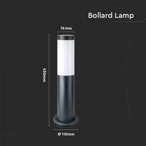 Наземна Градинска Лампа E27 Bollard Тяло Неръждаема Стомана (45 см) IP44