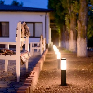 Наземна Градинска Лампа E27 Bollard Тяло Неръждаема Стомана (45 см) IP44
