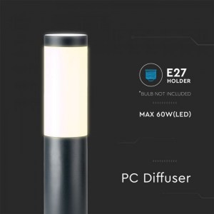 Наземна Градинска Лампа E27 Bollard Неръждаема Стомана (110 см) IP44