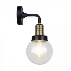 Стенна Лампа GLO E27 IP65 Ф150 Черна 
